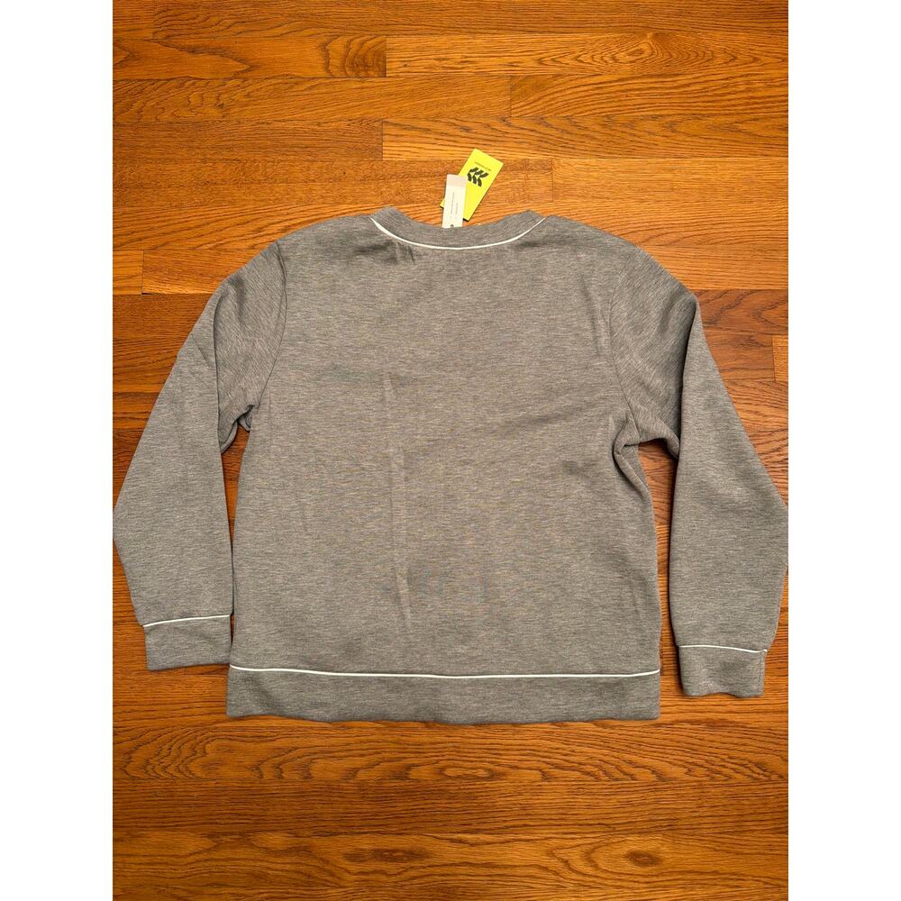 All in Motion Women's Piped Button-Up Cardigan - Heather Gray - Size Small - NWT - Picture 3 of 7